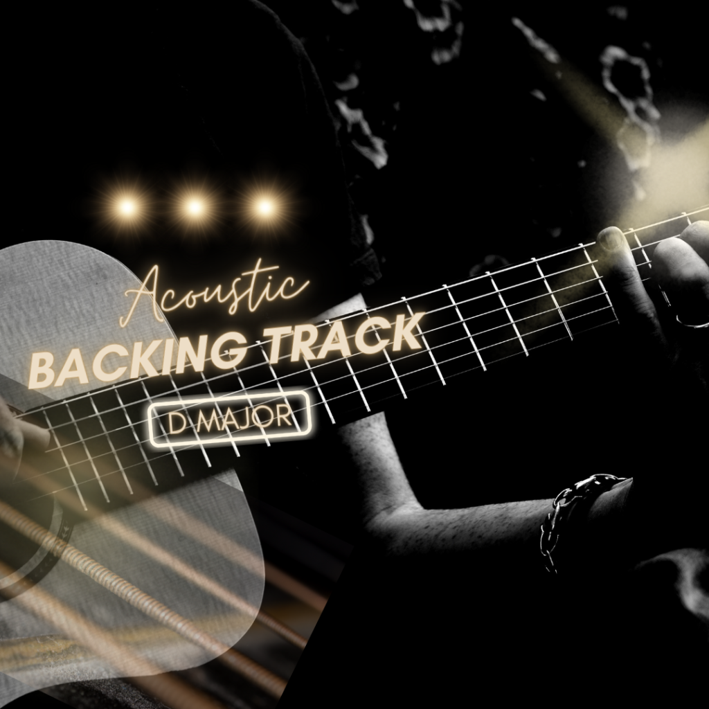 acoustic backing track d major